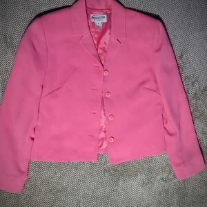 Vintage Pendleton Women's Bubblegum Pink Blazer | Size 6P |